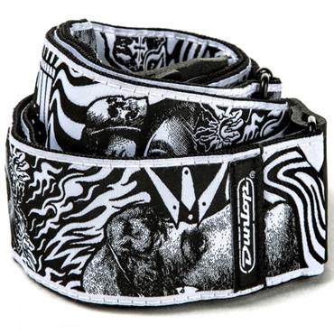Dunlop (Jim Dunlop) 【夏先取り大特価セール】I Love Dust Jacquard Straps Skulls (ILD04) 画像1