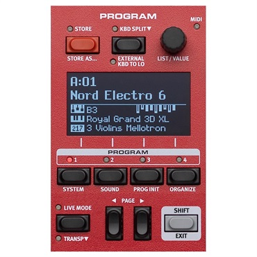 Nord（CLAVIA） Nord Electro 6D 73+専用ソフトケースセット ノードエレクトロ 73鍵 セミウェイト・ウォーターフォール鍵盤 画像4