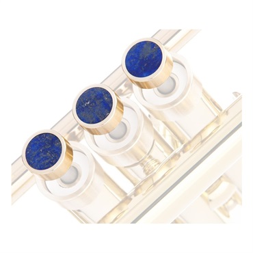 KGU brass ケージーユー ブラス / トリムキットHEAVY Raw Brass & Lapiz Lazuli Stone YAMAHA トランペット用 画像1
