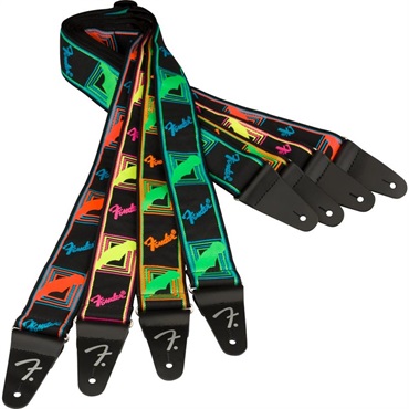 Fender USA 【生産完了品】NEON MONOGRAMMED STRAP (YELLOW/PINK) (#0990681304) 画像3