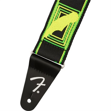 Fender USA NEON MONOGRAMMED STRAP (GREEN/YELLOW) (#0990681307) 画像1