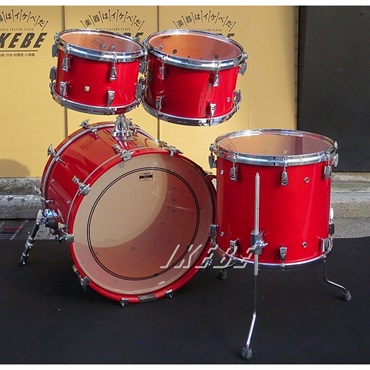 YAMAHA Absolute Hybrid Maple 4pc Drum Set - Red Autumn [AMP4F3 RAU ＋ AMB2016 RAU] 画像1