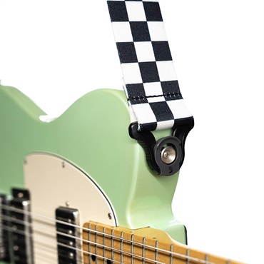 D’Addario 【夏のボーナスセール】 Auto Lock Guitar Strap［50BAL13/Skater Checkerboard BK/WH］ 画像1
