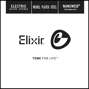 ELIXIR 15242 NANOWEB ELECTRIC NICKEL PLATED STEEL Coating Strings (Single/.042) 画像1