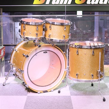 YAMAHA Absolute Hybrid Maple 4pc Drum Set [AMB2216-GCS + AMP6F3-GCS／カラー：ゴールドシャンパンスパークル(GCS)] 【店頭入荷！】 画像1