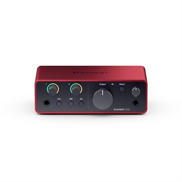 Focusrite Scarlett Solo gen4 (Cubase LE付属)(2in2out・USB-C オーディオインターフェイス)(フォーカスライト)(スカーレット)(4th Gen) 画像1