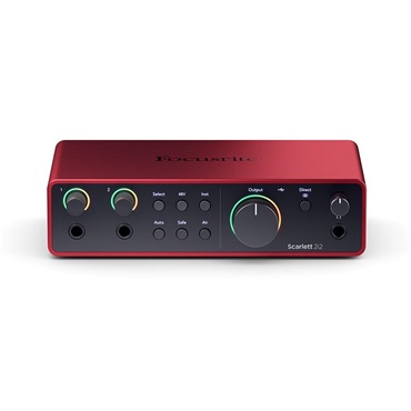 Focusrite Scarlett 2i2 gen4 (Cubase LE付属)(2in2out・USB-C オーディオインターフェイス)(フォーカスライト)(スカーレット)(4th Gen) 画像3
