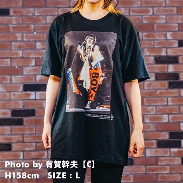 Ikebe Original 忌野清志郎 フォトプリントTシャツ Photo by 有賀幹夫 C - S【受注受付は終了致しました】 画像1