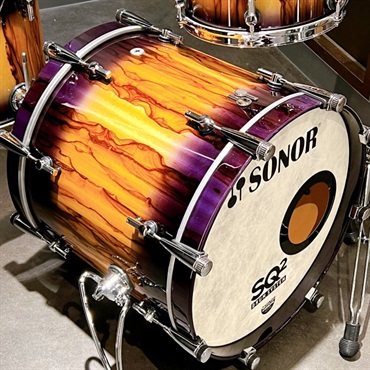 SONOR SQ2 System Beech 5pc Drum Kit - Purple Burst Finish with African Marble [BD20，TT10&12，FT14，FT16]【特注品】 画像2