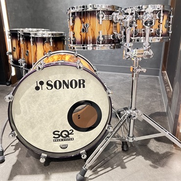 SONOR SQ2 System Beech 5pc Drum Kit - Purple Burst Finish with African Marble [BD20，TT10&12，FT14，FT16]【特注品】 画像7