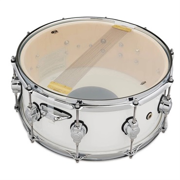 dw DDLG0614SSWH [Design Series Maple Snare， 14''×6'' / White Gloss Lacquer] 画像3