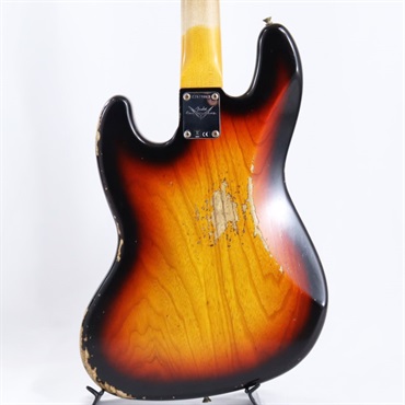 Fender Custom Shop 2024 Custom Collection Time Machine 1961 Jazz Bass Heavy Relic (Super Faded/Aged Bleached 3 Color Sunburst)【夏先取り大特価セール】 画像4