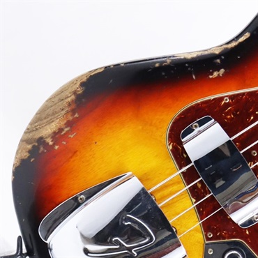 Fender Custom Shop 2024 Custom Collection Time Machine 1961 Jazz Bass Heavy Relic (Super Faded/Aged Bleached 3 Color Sunburst)【夏先取り大特価セール】 画像8