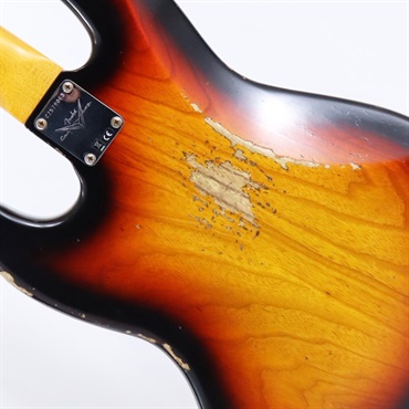Fender Custom Shop 2024 Custom Collection Time Machine 1961 Jazz Bass Heavy Relic (Super Faded/Aged Bleached 3 Color Sunburst)【夏先取り大特価セール】 画像9