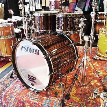 SONOR 【創業50周年大決算SALE】値下げしました！SQ2 System Beech Heavy 5pc Drum Kit -Ebony High Gloss- [BD22，TT10，TT12，FT14，FT16] 画像2