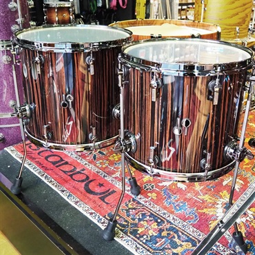 SONOR 【創業50周年大決算SALE】値下げしました！SQ2 System Beech Heavy 5pc Drum Kit -Ebony High Gloss- [BD22，TT10，TT12，FT14，FT16] 画像6