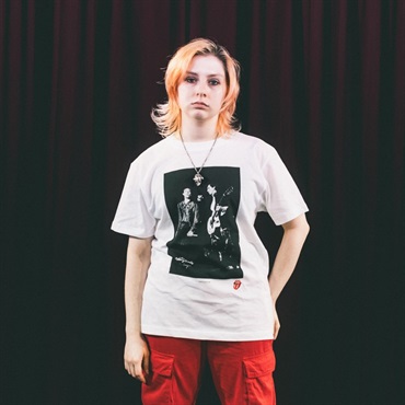 Ikebe Original Mick & Keith Photo by Mikio Ariga Tokyo Japan 1990 S/S Tee White-M 画像1