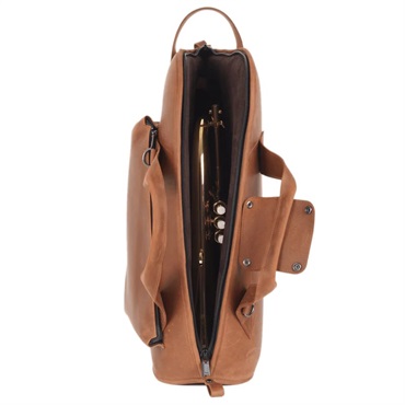 MG Leather Work シングル フリューゲルホルン用ソフトケース CrazyHorse LightBrown (ライトブラウン) 画像8