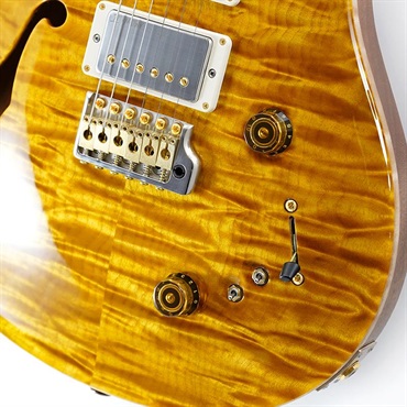 P.R.S. 【Paul Reed Smith氏サインイン入りバックプレート付属！】 Ikebe 50th Anniversary Wood Library Special Semi-Hollow (Honey Gold) SN.0401646 画像4