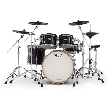Pearl EMPP925S/C-SET #758 [e/MERGE PRO Complete Kit - Piano Black w/Red Stripe] 画像1