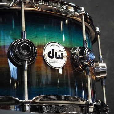 dw 【受注生産品/納期約6か月、ご注文受付中！】Collector's SonicPly Snare Drum 14x6.5 [Natural to Quick Royal Blue Burst over Horizontal Padauk] 画像2