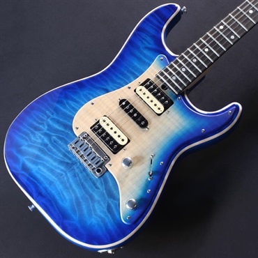 T’s Guitars Ikebe 50th Anniversary ST-22 Selected 5A Quilted Maple Top (Trans Blue Burst) #033308 画像2
