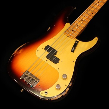 Fender Custom Shop 1958 Precision Bass Relic (Super Faded Aged Chocolate 3-Color Sunburst)【Fender ロゴ入りキャンピングチェアプレゼント】 画像1