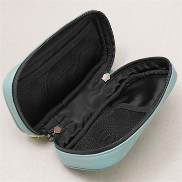 AQUBE MUSIC PRODUCTS 【ギター・ベース小物用 国産本革ポーチ】Leather Utility Pouch / Oblong・AQUA BLUE 画像4
