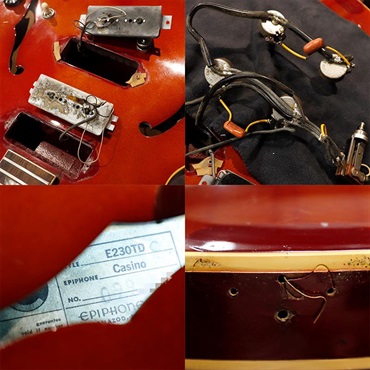 Epiphone VINTAGE E-230TD Casino '67 Sparkle Burgundy 画像6