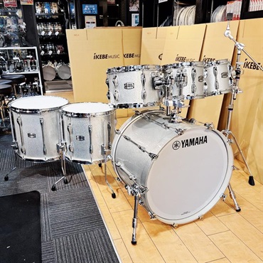 YAMAHA 【ヤマハアブソルートドラムショップ限定キャンペーン対象品！】Recording Custom 6pc Drum Set - シルバースパークル[22BD.8TT.10TT.12TT.14FT.16FT] 画像1