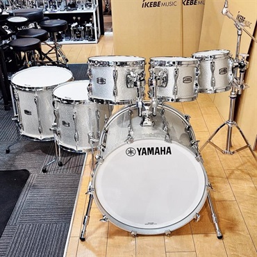 YAMAHA 【ヤマハアブソルートドラムショップ限定キャンペーン対象品！】Recording Custom 6pc Drum Set - シルバースパークル[22BD.8TT.10TT.12TT.14FT.16FT] 画像2