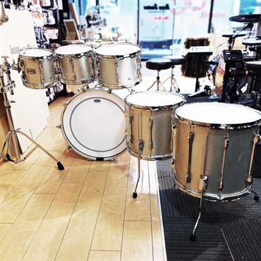 YAMAHA 【ヤマハアブソルートドラムショップ限定キャンペーン対象品！】Recording Custom 6pc Drum Set - シルバースパークル[22BD.8TT.10TT.12TT.14FT.16FT] 画像8