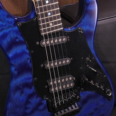 JAMES TYLER Studio Elite Quilted Maple Top Transparent Royal Blue SN. 26419 画像4