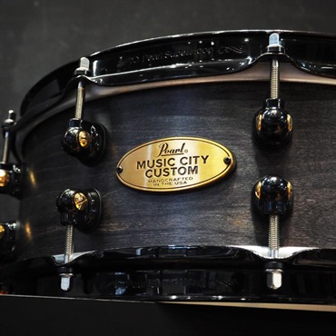 Pearl USED 中古 MCCM1450S/B #1009 Music City Custom -USA Solid Maple Shell Snare Drums 14×5 [Raven Rally] 画像2