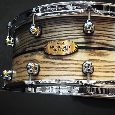 Pearl USED 中古 MCCA1465S/C?#1010 Music City Custom -USA Solid Ash Shell Snare Drums 14×6.5 [Hand-rubbed Two Tone Ash w/Ebony Inlay] 画像2