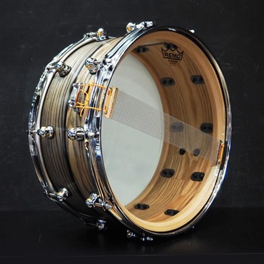 Pearl USED 中古 MCCA1465S/C?#1010 Music City Custom -USA Solid Ash Shell Snare Drums 14×6.5 [Hand-rubbed Two Tone Ash w/Ebony Inlay] 画像4