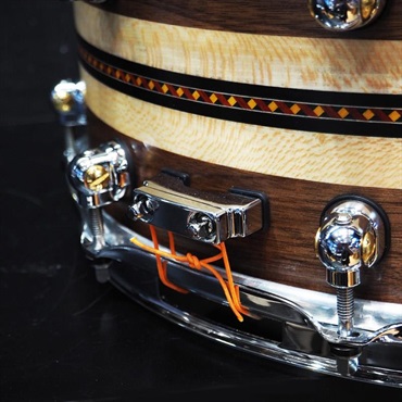 Pearl USED 中古 MCCW1465S/C #1008 Music City Custom -USA Solid Walnut Shell Snare Drums 14×6.5 [Quartersawn Sycamore Chevron with Ebony Borders] 画像6
