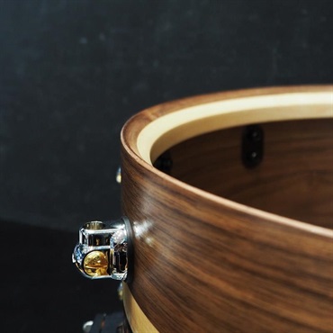 Pearl USED 中古 MCCW1465S/C #1008 Music City Custom -USA Solid Walnut Shell Snare Drums 14×6.5 [Quartersawn Sycamore Chevron with Ebony Borders] 画像9