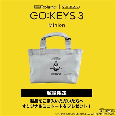 Roland GO:KEYS 3 Minion GOKEYS3-MI ゴーキーズ3ミニオン 専用譜面立て(MRGKS3/5)セット (数量限定・オリジナルミニトートバッグ付き)(限定生産モデル) 画像1