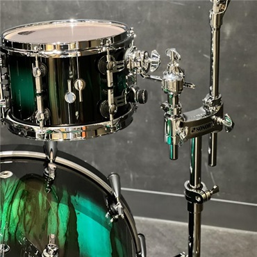 SONOR 【値下げしました！】SQ2 System Beech Vintage 4pc Drum Kit - Black to Green Burst over African Marble [BD22，TT10&12，FT16]【特注品】 画像1